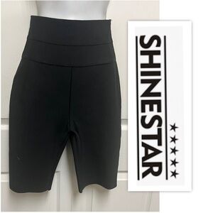 Shinestar Black High Waisted Body Shaper Long Shorts